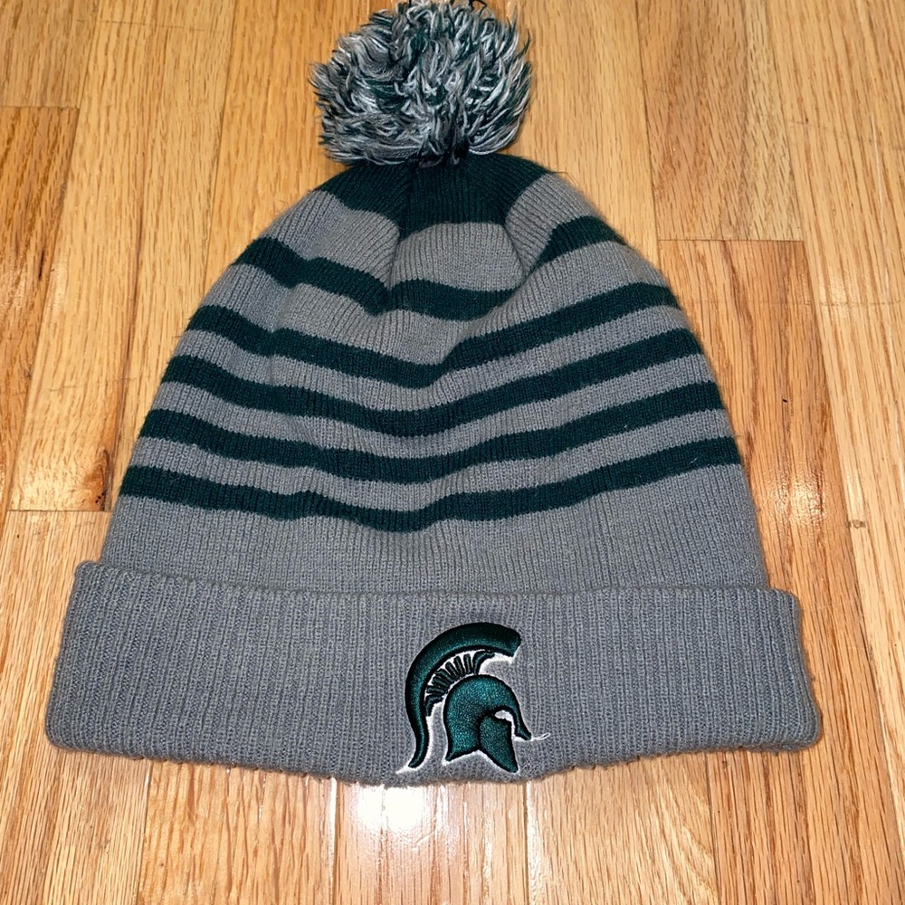 Michigan State Beanie For Winter Green All Sizes